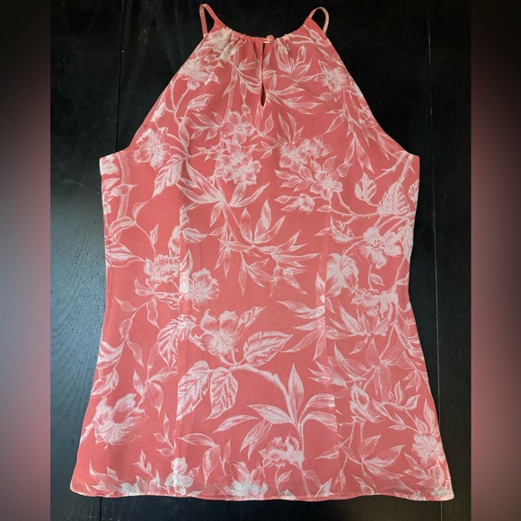 Ann Taylor Salmon sheer lined blouse. Size 2 - Picture 3 of 9